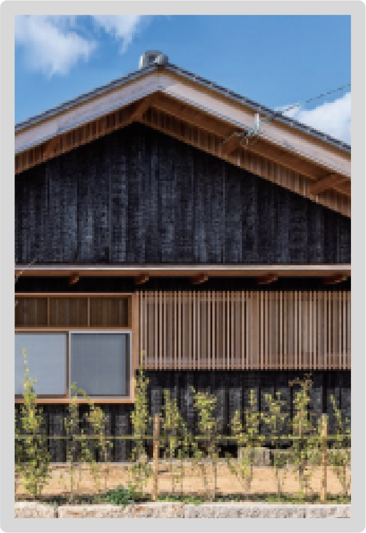 片面真壁造の土塗壁（外側）